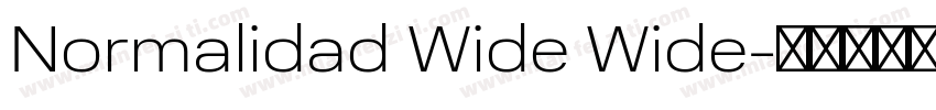 Normalidad Wide Wide字体转换